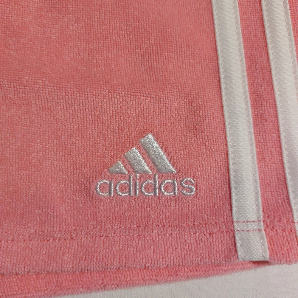 Adidas Trefoil French Terry Girls Shorts NWT Size 4 Pink White